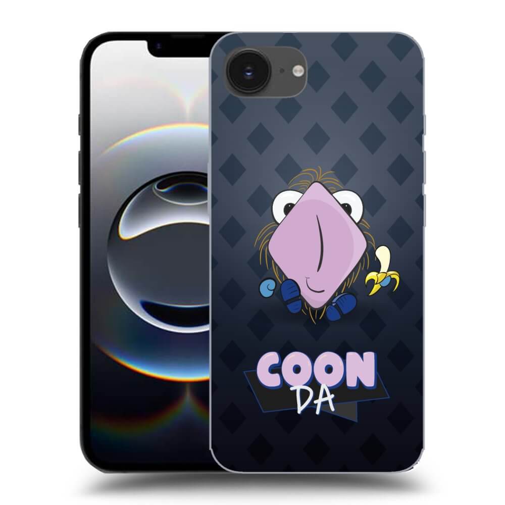 Picasee silikónový čierny obal pre Apple iPhone 16e - COONDA chlupatka - tmavá