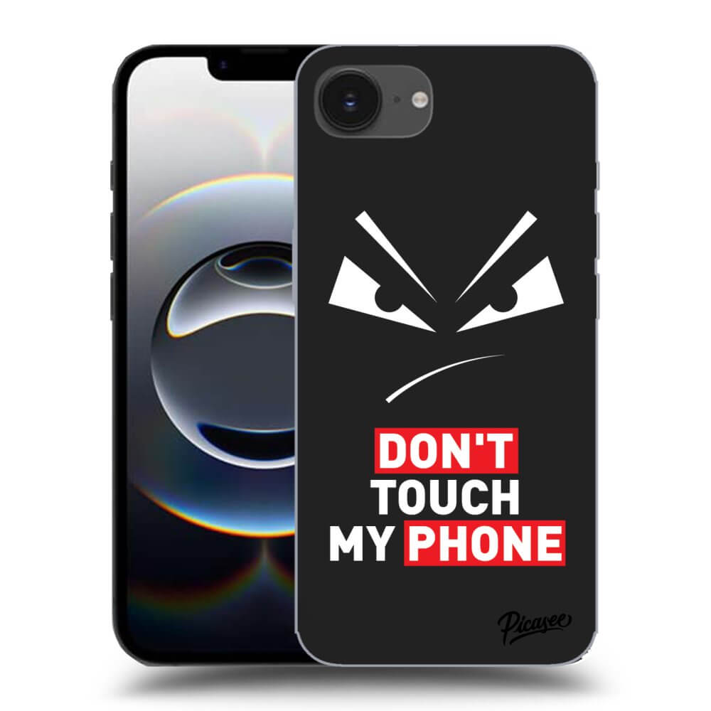 Picasee silikónový čierny obal pre Apple iPhone 16e - Evil Eye - Transparent