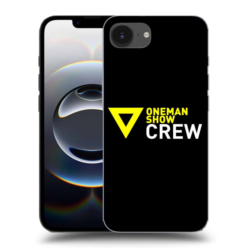 Picasee silikónový čierny obal pre Apple iPhone 16e - ONEMANSHOW CREW