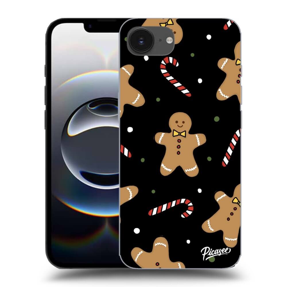 Picasee silikónový čierny obal pre Apple iPhone 16e - Gingerbread