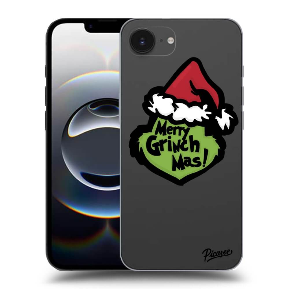 Picasee silikónový prehľadný obal pre Apple iPhone 16e - Grinch 2