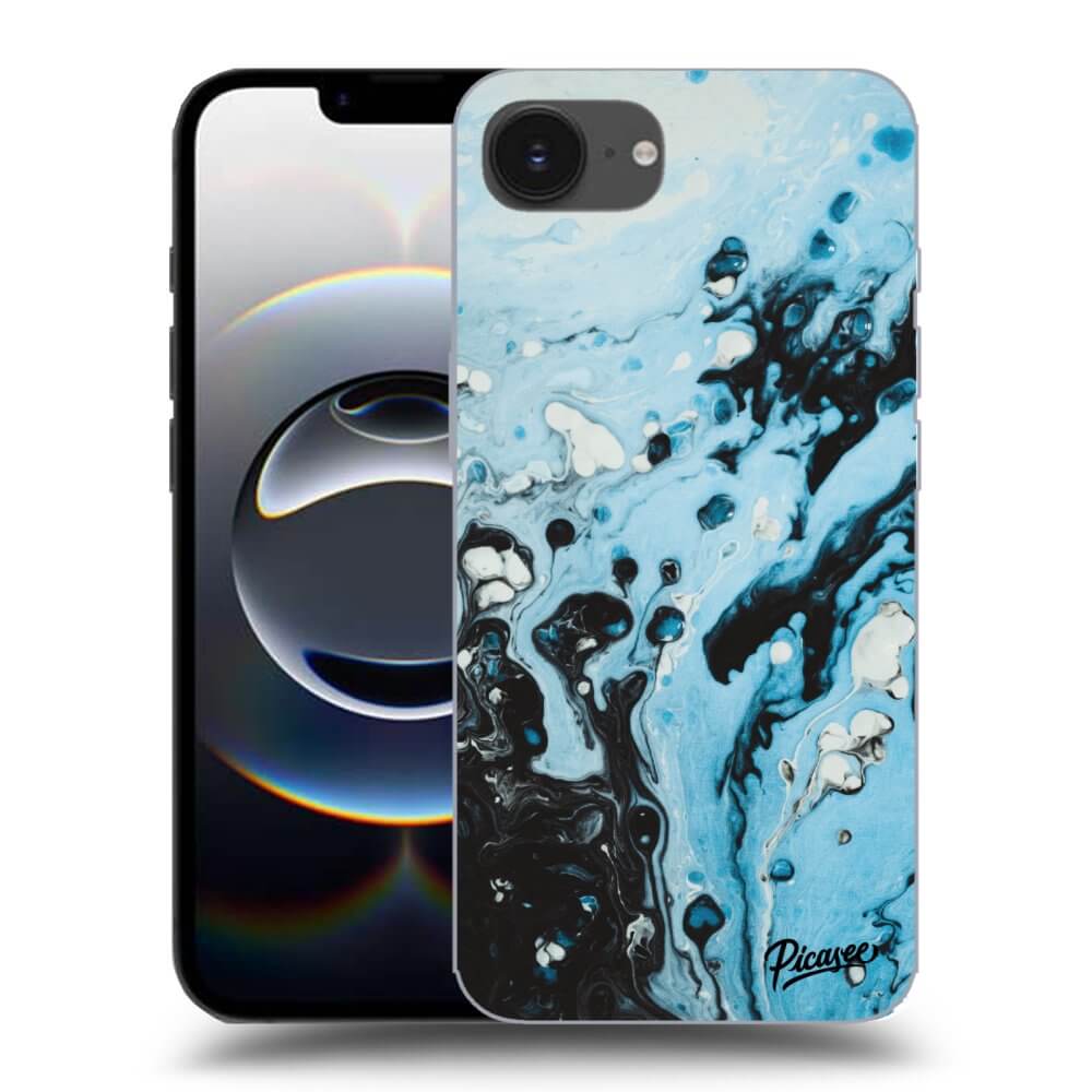 Picasee silikónový prehľadný obal pre Apple iPhone 16e - Organic blue