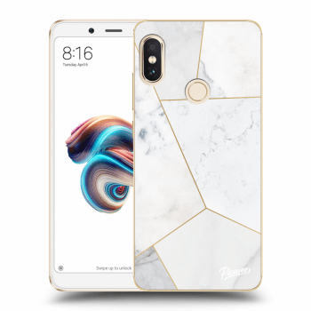 Obal pre Xiaomi Redmi Note 5 Global - White tile