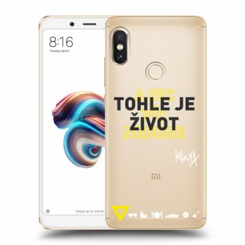 Obal pre Xiaomi Redmi Note 5 Global - Kazma - TOHLE JE ŽIVOT A NIC VÍC NEBUDE