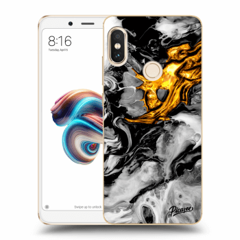 Obal pre Xiaomi Redmi Note 5 Global - Black Gold 2