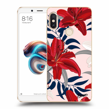 Obal pre Xiaomi Redmi Note 5 Global - Red Lily