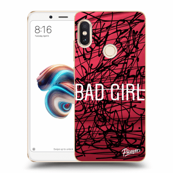 Picasee silikónový prehľadný obal pre Xiaomi Redmi Note 5 Global - Bad girl