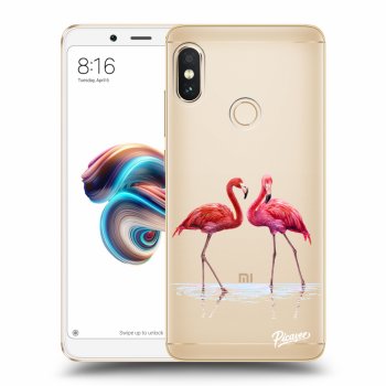 Obal pre Xiaomi Redmi Note 5 Global - Flamingos couple