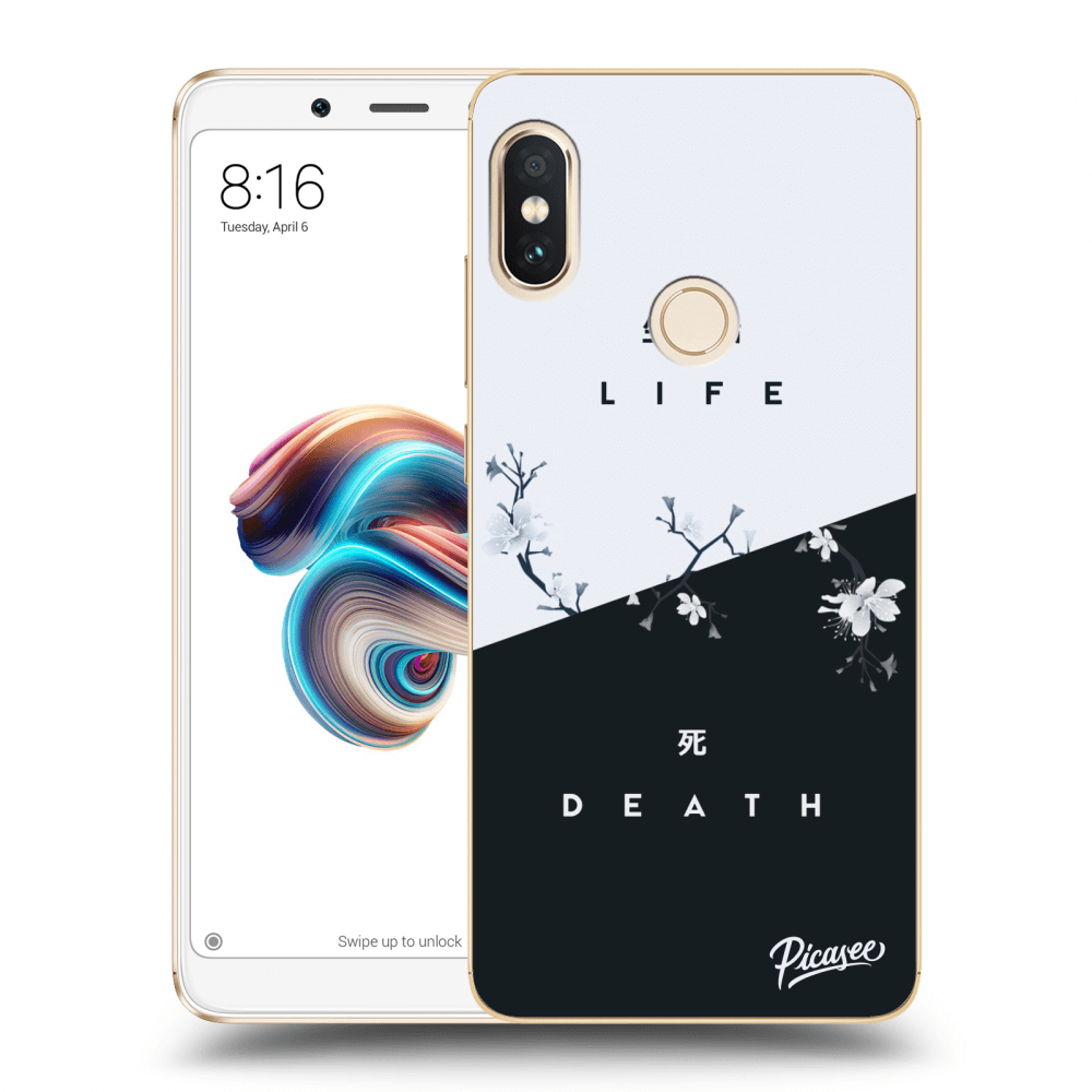 Picasee silikónový čierny obal pre Xiaomi Redmi Note 5 Global - Life - Death