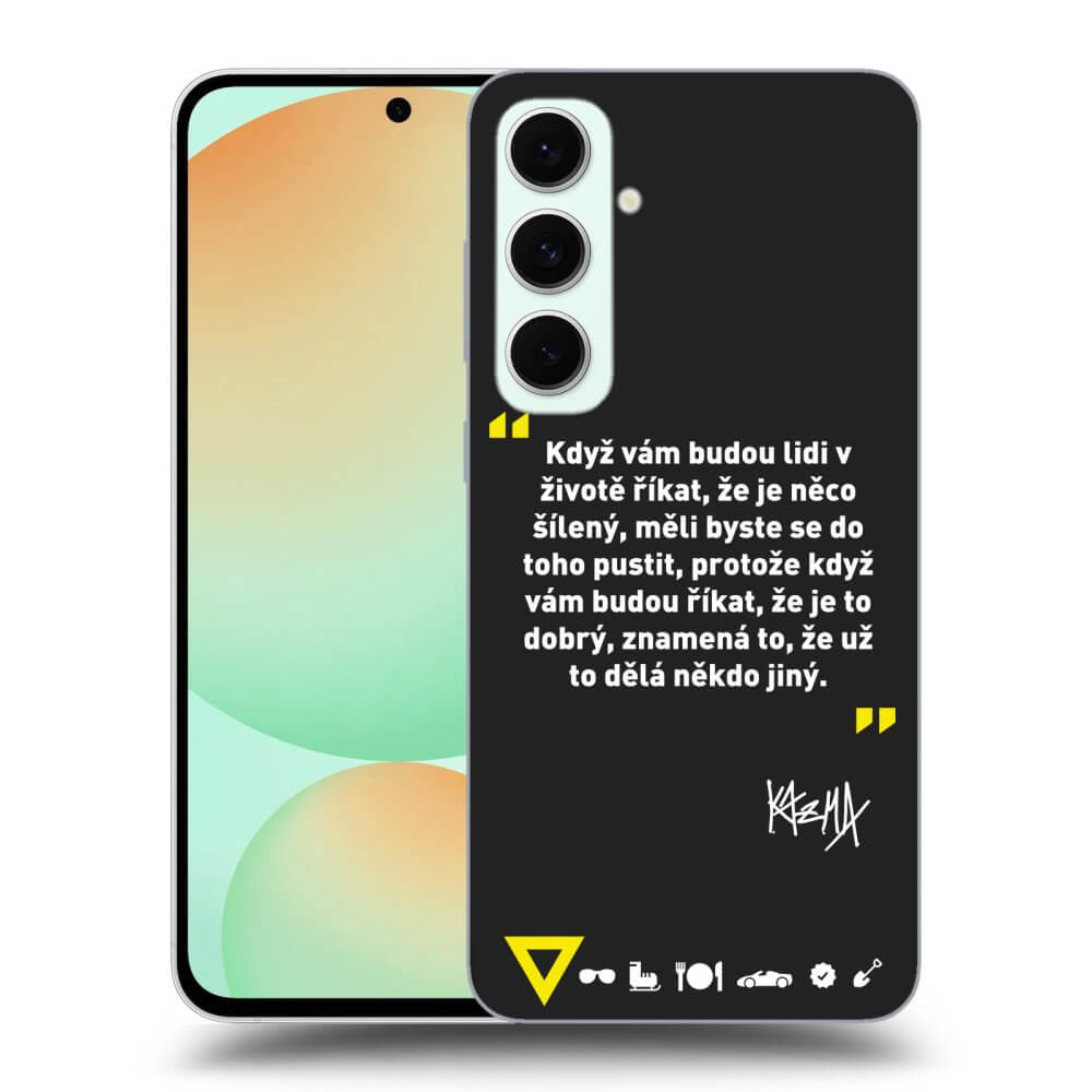 Picasee silikónový čierny obal pre Samsung Galaxy S24 FE S721B - Kazma - MĚLI BYSTE SE DO TOHO PUSTIT