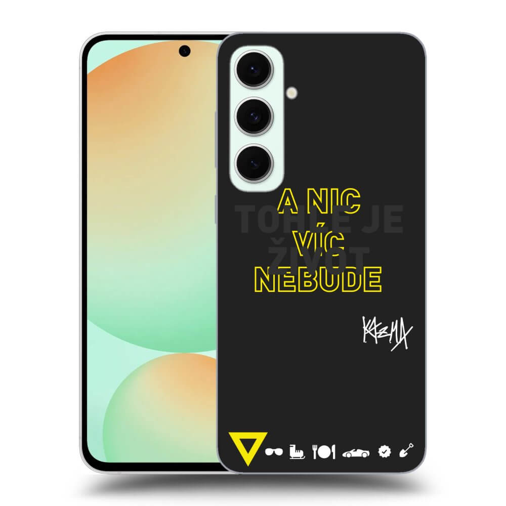 Picasee silikónový čierny obal pre Samsung Galaxy S24 FE S721B - Kazma - TOHLE JE ŽIVOT A NIC VÍC NEBUDE