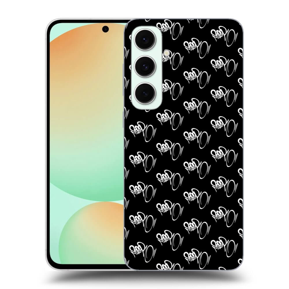 Picasee silikónový čierny obal pre Samsung Galaxy S24 FE S721B - Separ - White On Black