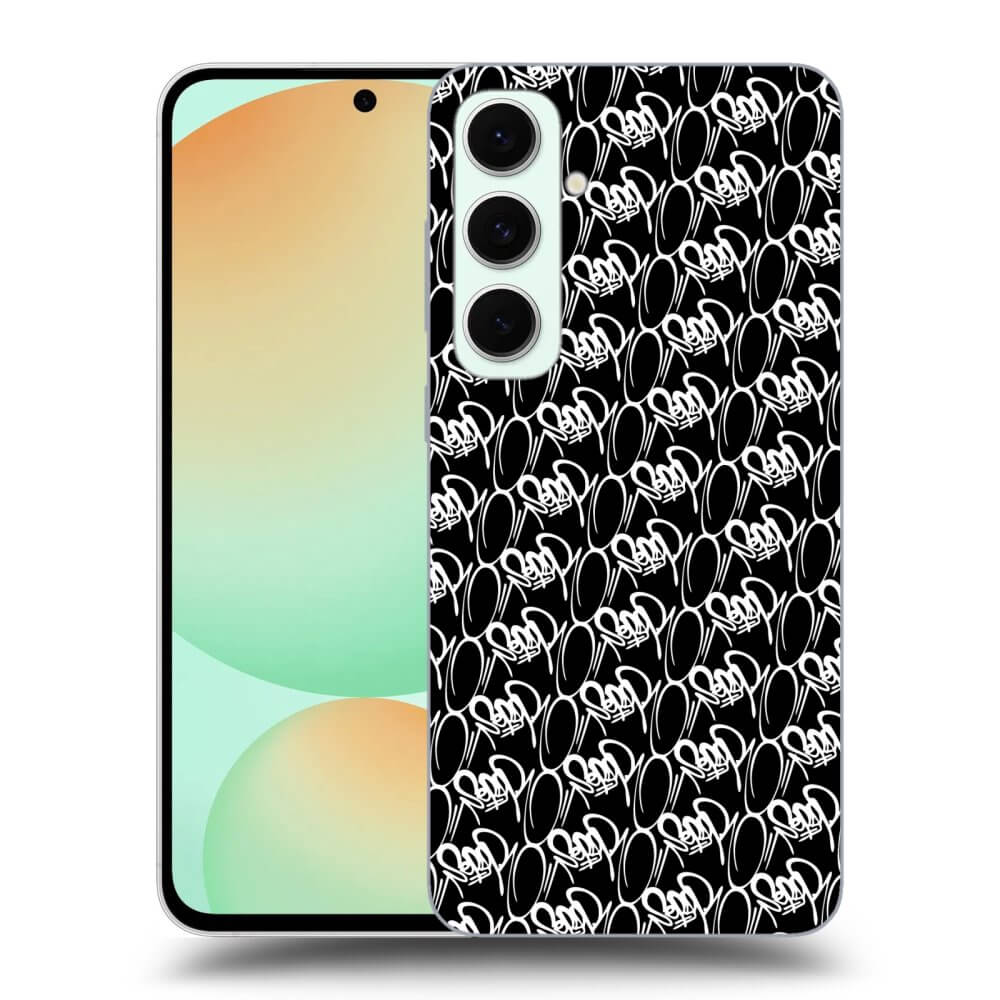 Picasee silikónový čierny obal pre Samsung Galaxy S24 FE S721B - Separ - White On Black 2