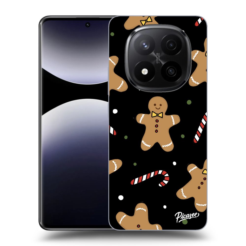 Picasee silikónový čierny obal pre Xiaomi Redmi Note 14 Pro+ 5G - Gingerbread