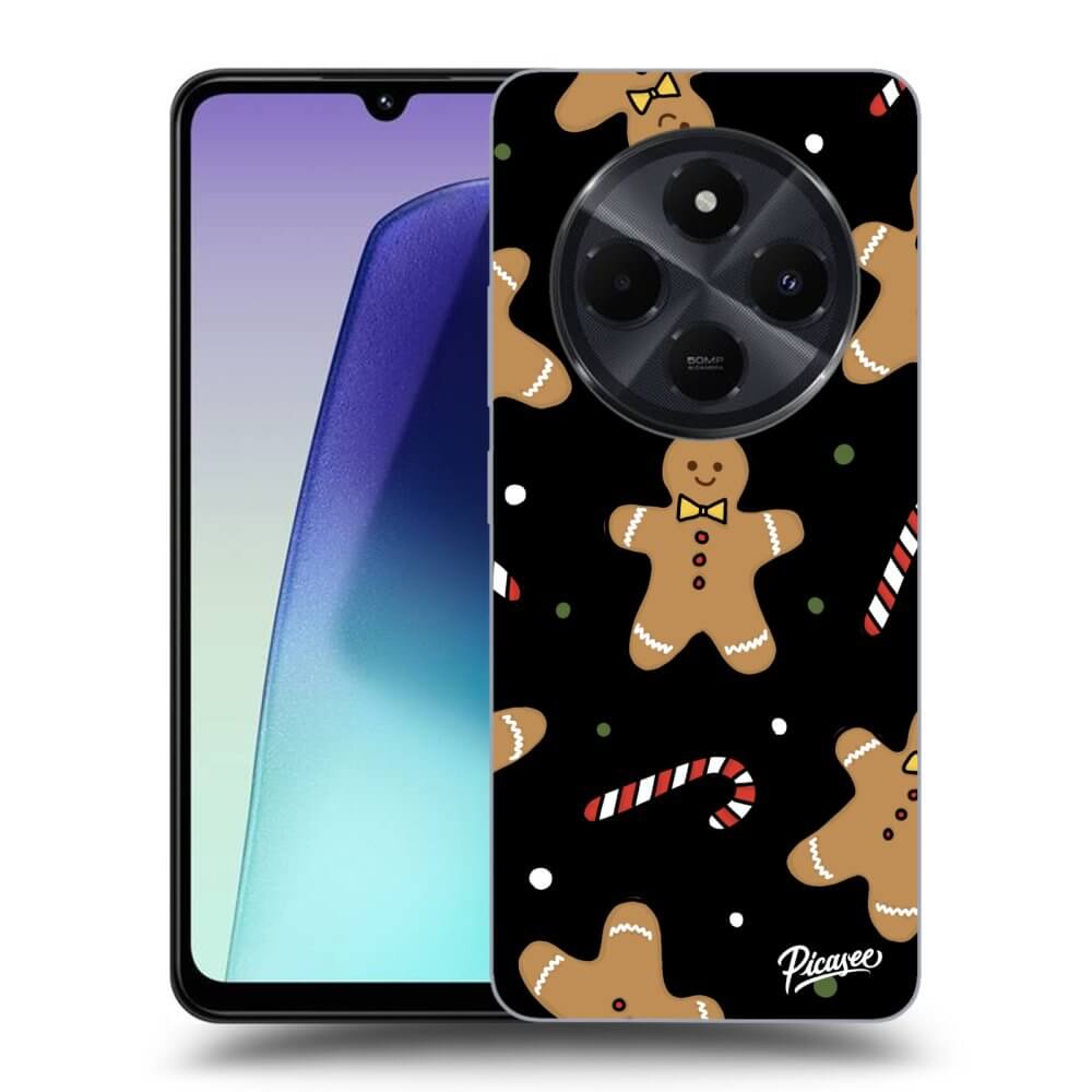Picasee silikónový čierny obal pre Xiaomi Redmi 14C - Gingerbread