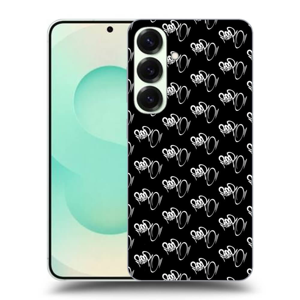 Picasee silikónový čierny obal pre Samsung Galaxy S25 5G - Separ - White On Black