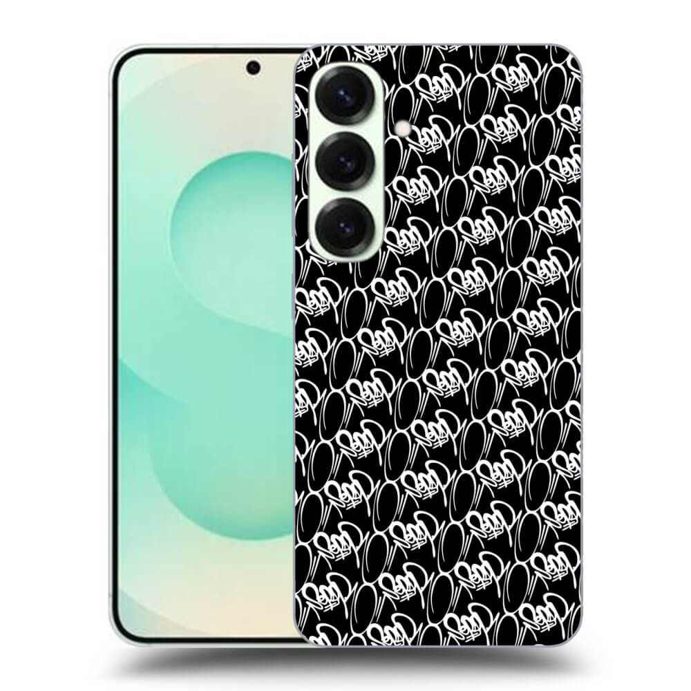 Picasee silikónový čierny obal pre Samsung Galaxy S25 5G - Separ - White On Black 2