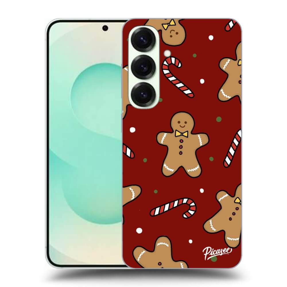 Picasee silikónový prehľadný obal pre Samsung Galaxy S25 5G - Gingerbread 2