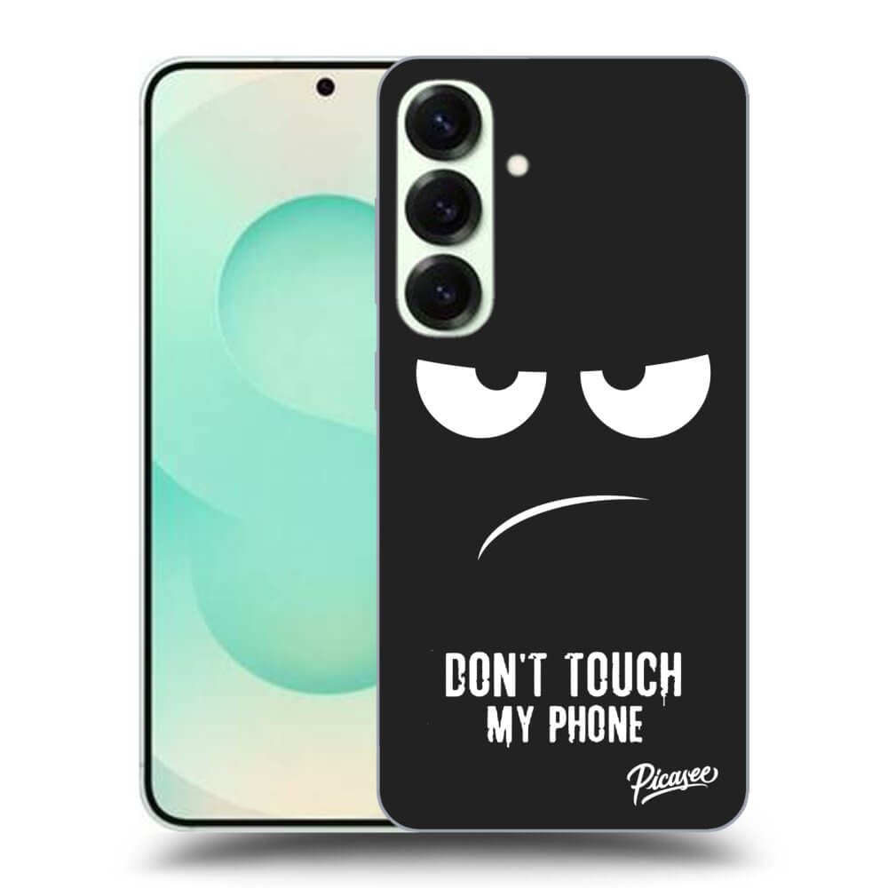Picasee silikónový čierny obal pre Samsung Galaxy S25 5G - Nesiahajte mi na telefón