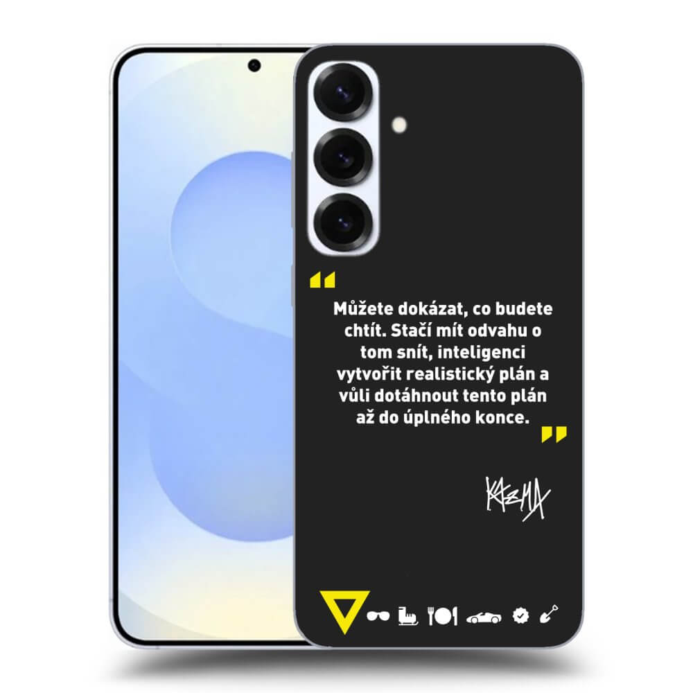 Picasee silikónový čierny obal pre Samsung Galaxy S25+ 5G - Kazma - MŮŽETE DOKÁZAT, CO BUDETE CHTÍT