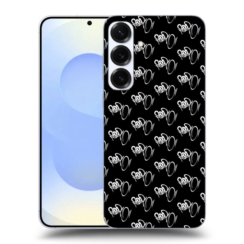 Picasee silikónový čierny obal pre Samsung Galaxy S25+ 5G - Separ - White On Black