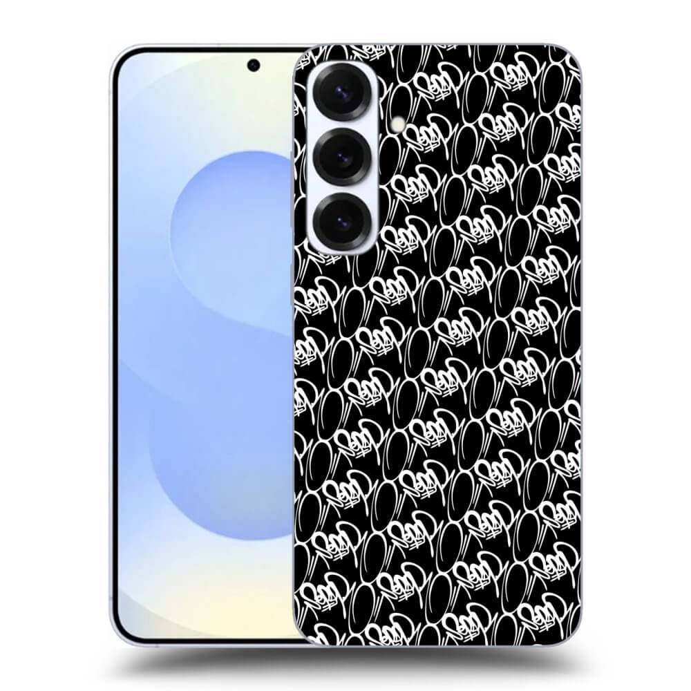 Picasee silikónový čierny obal pre Samsung Galaxy S25+ 5G - Separ - White On Black 2