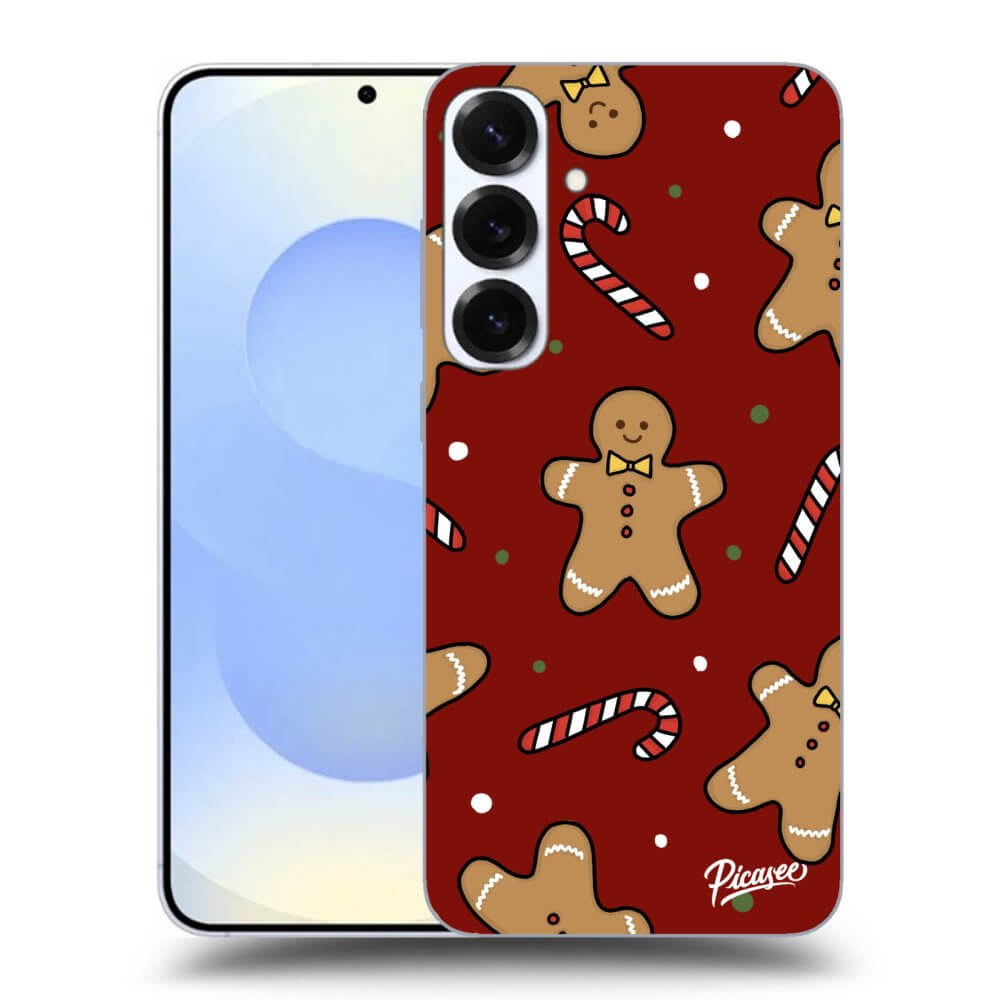 Picasee silikónový prehľadný obal pre Samsung Galaxy S25+ 5G - Gingerbread 2