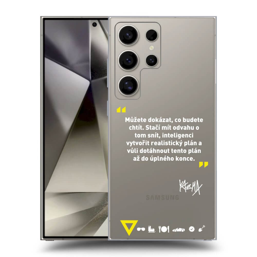 Picasee silikónový prehľadný obal pre Samsung Galaxy S25 Ultra 5G - Kazma - MŮŽETE DOKÁZAT, CO BUDETE CHTÍT