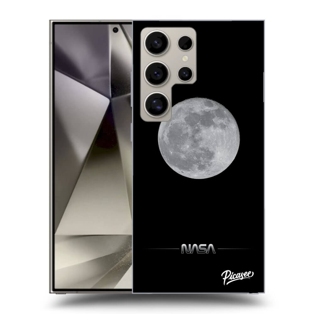 Picasee silikónový prehľadný obal pre Samsung Galaxy S25 Ultra 5G - Moon Minimal