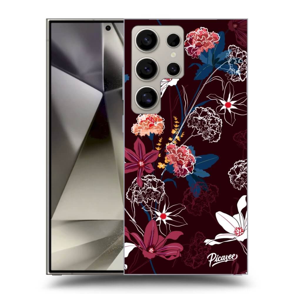 Picasee silikónový prehľadný obal pre Samsung Galaxy S25 Ultra 5G - Dark Meadow