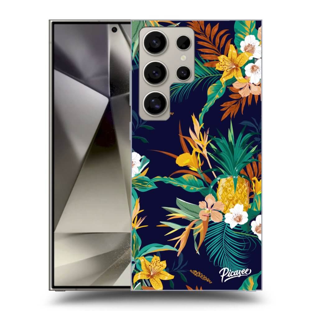 Picasee silikónový prehľadný obal pre Samsung Galaxy S25 Ultra 5G - Pineapple Color