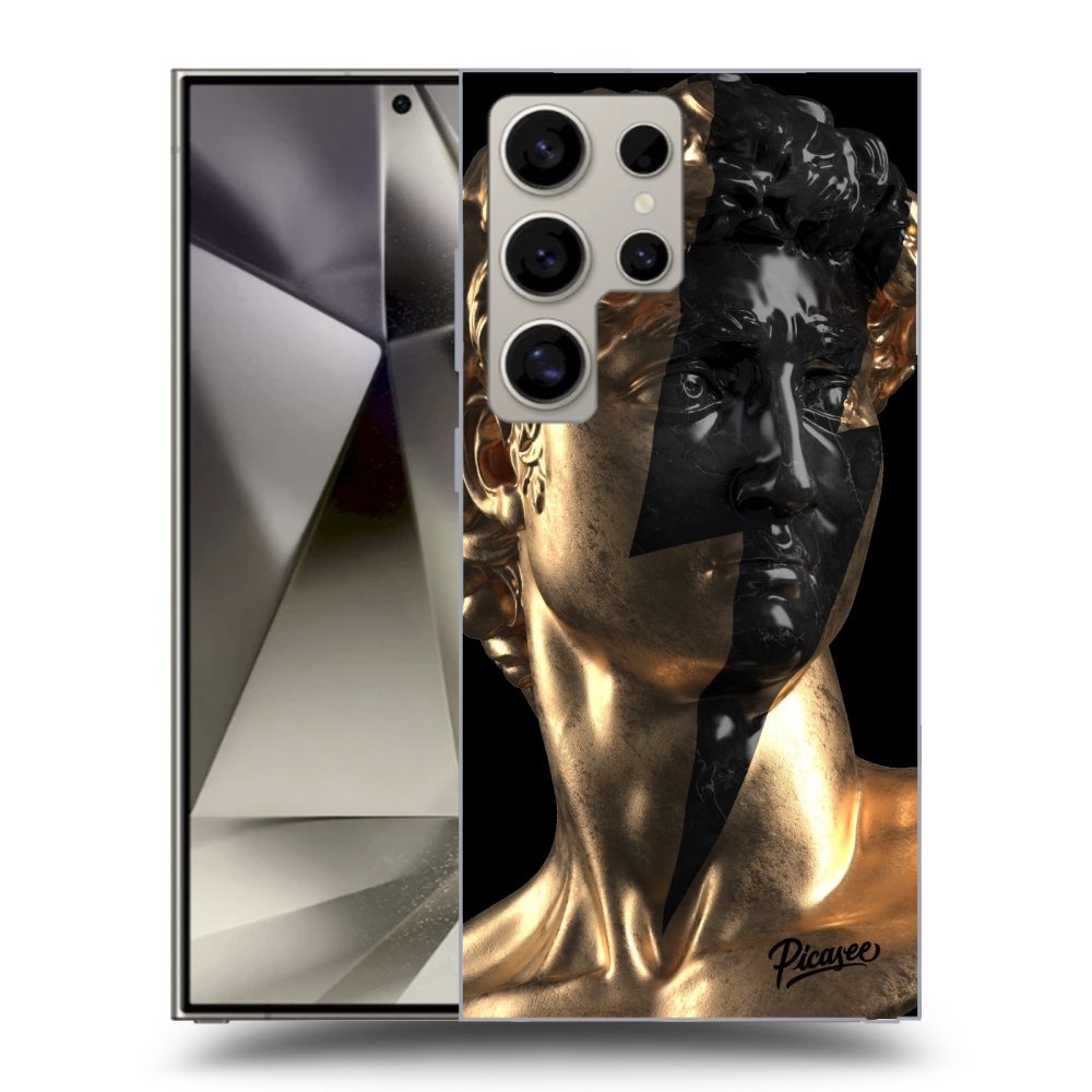 Picasee silikónový čierny obal pre Samsung Galaxy S25 Ultra 5G - Wildfire - Gold
