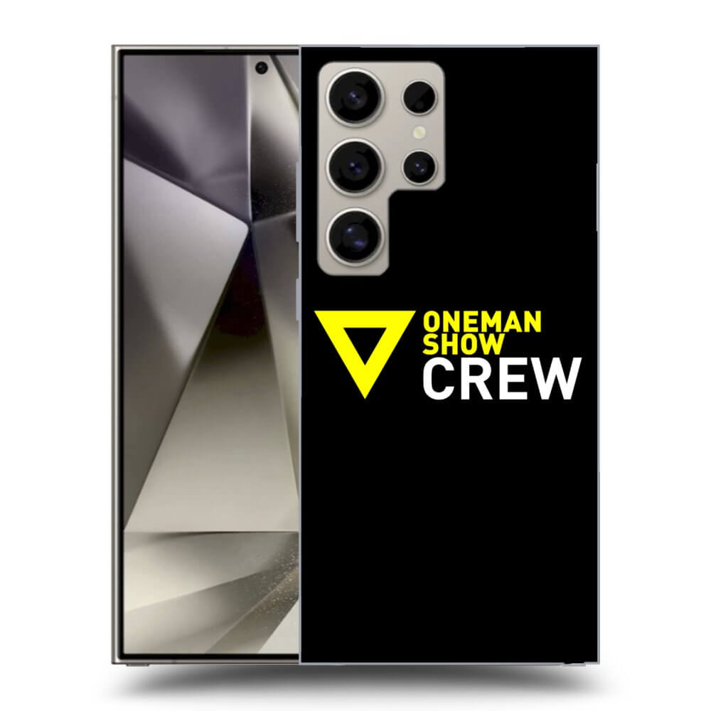 Picasee silikónový čierny obal pre Samsung Galaxy S25 Ultra 5G - ONEMANSHOW CREW