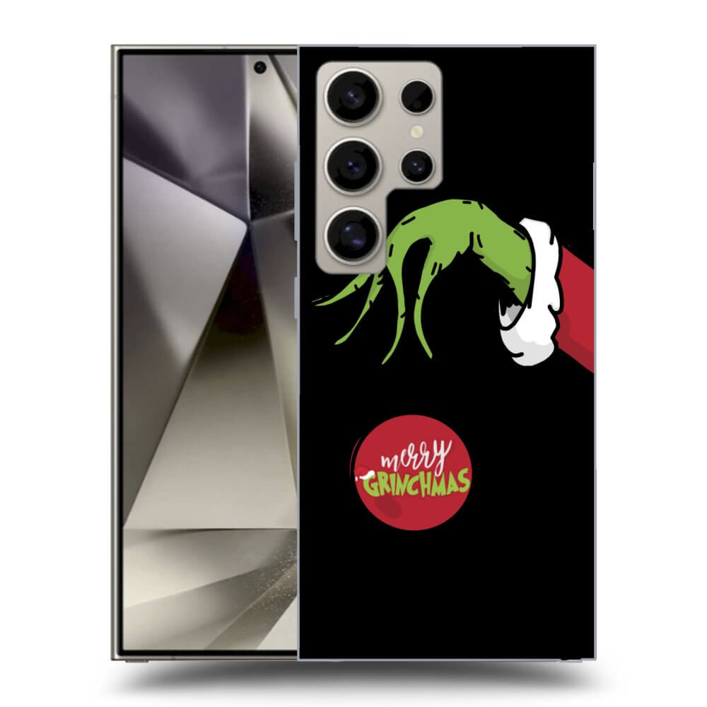 Picasee silikónový čierny obal pre Samsung Galaxy S25 Ultra 5G - Grinch