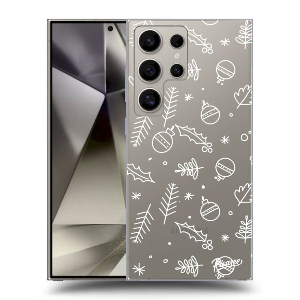 Picasee silikónový prehľadný obal pre Samsung Galaxy S25 Ultra 5G - Mistletoe