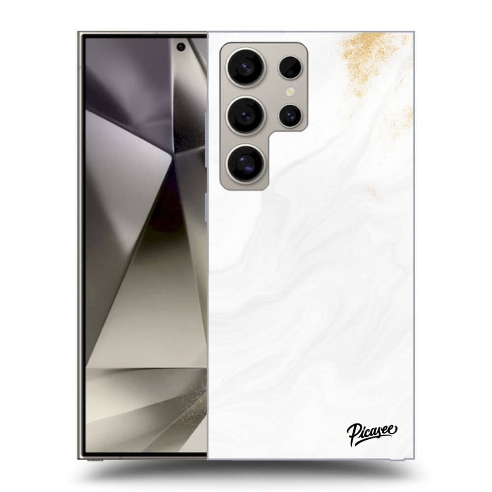 Picasee silikónový prehľadný obal pre Samsung Galaxy S25 Ultra 5G - White