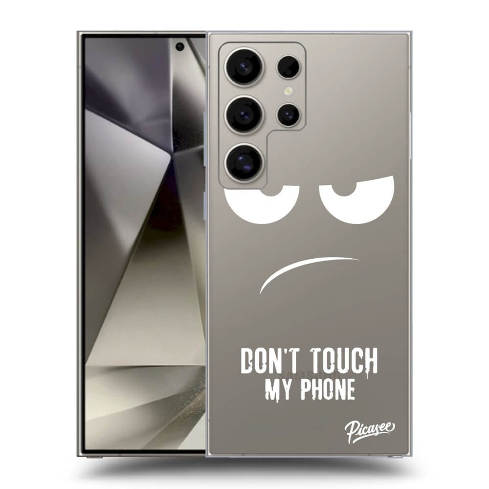 Picasee silikónový prehľadný obal pre Samsung Galaxy S25 Ultra 5G - Nesiahajte mi na telefón
