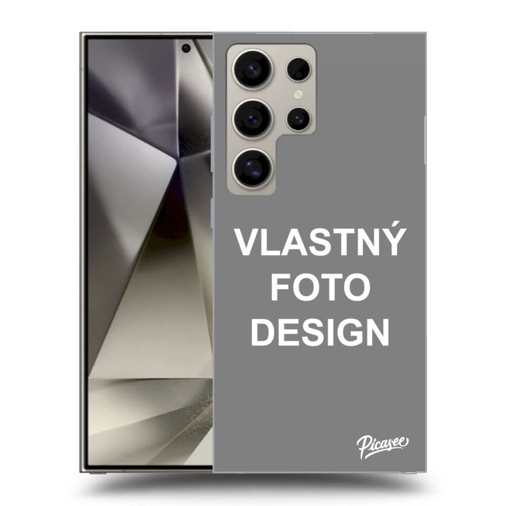 Picasee silikónový čierny obal pre Samsung Galaxy S25 Ultra 5G - Vlastný design/motiv