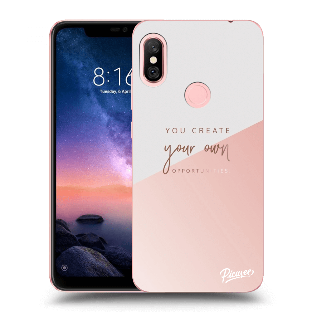 Picasee silikónový čierny obal pre Xiaomi Redmi Note 6 Pro - You create your own opportunities