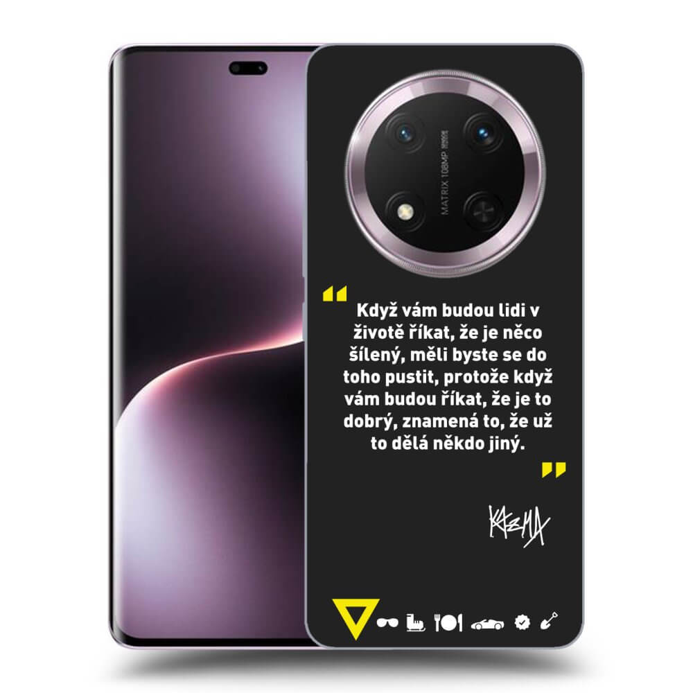 Picasee silikónový čierny obal pre Honor Magic7 Lite 5G - Kazma - MĚLI BYSTE SE DO TOHO PUSTIT