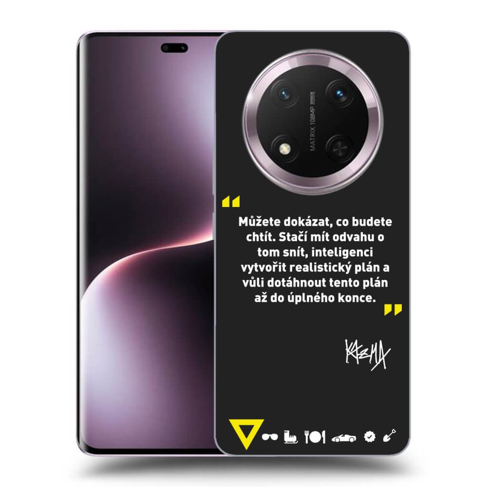 Picasee silikónový čierny obal pre Honor Magic7 Lite 5G - Kazma - MŮŽETE DOKÁZAT, CO BUDETE CHTÍT