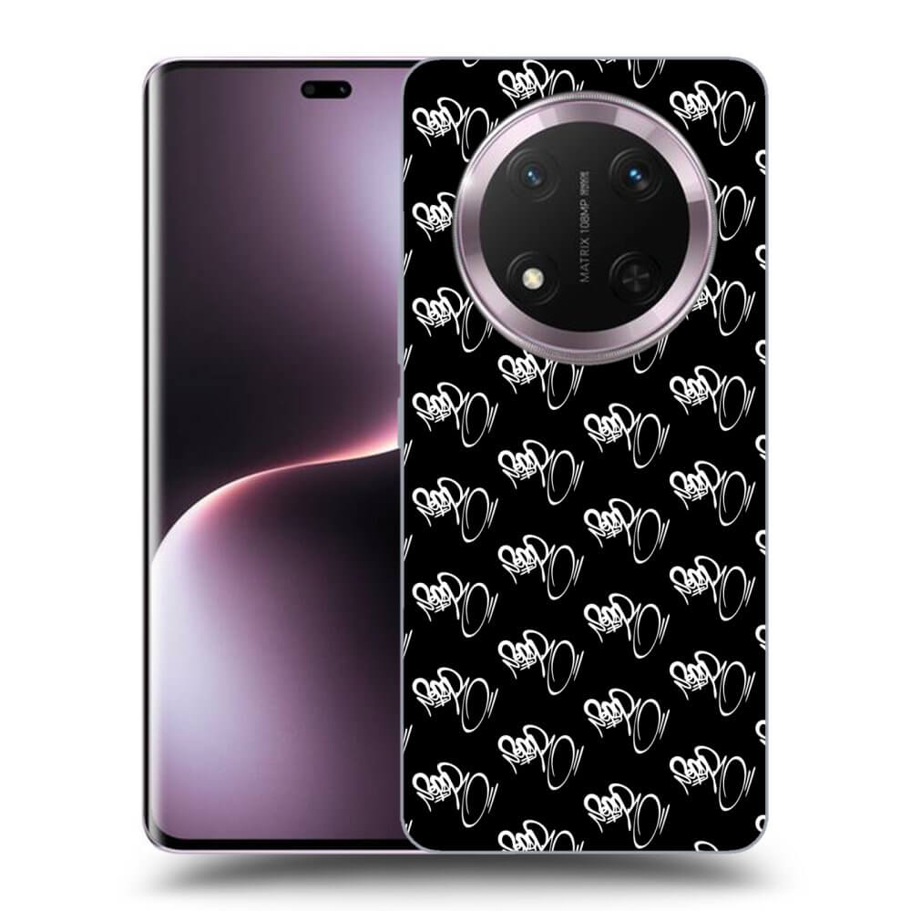 Picasee silikónový čierny obal pre Honor Magic7 Lite 5G - Separ - White On Black