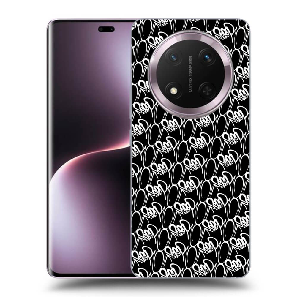 Picasee silikónový čierny obal pre Honor Magic7 Lite 5G - Separ - White On Black 2
