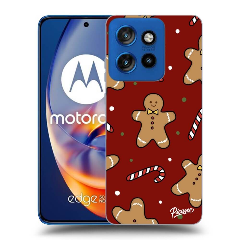 Picasee silikónový čierny obal pre Motorola Edge 50 Neo - Gingerbread 2