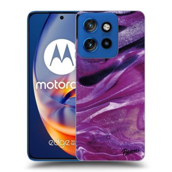 Obal pre Motorola Edge 50 Neo - Purple glitter
