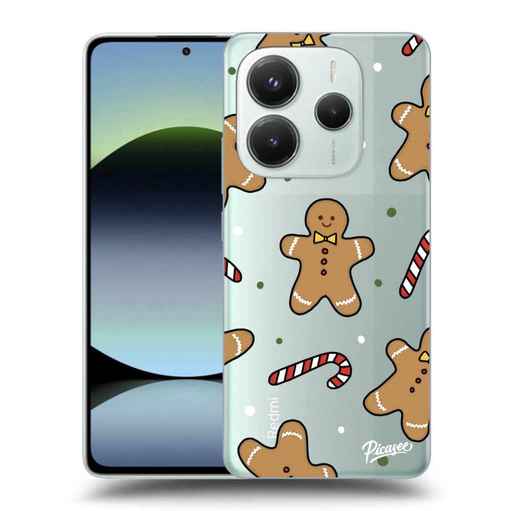 Picasee silikónový prehľadný obal pre Xiaomi Redmi Note 14 4G - Gingerbread
