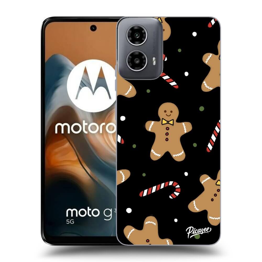 Picasee silikónový čierny obal pre Motorola Moto G34 5G - Gingerbread