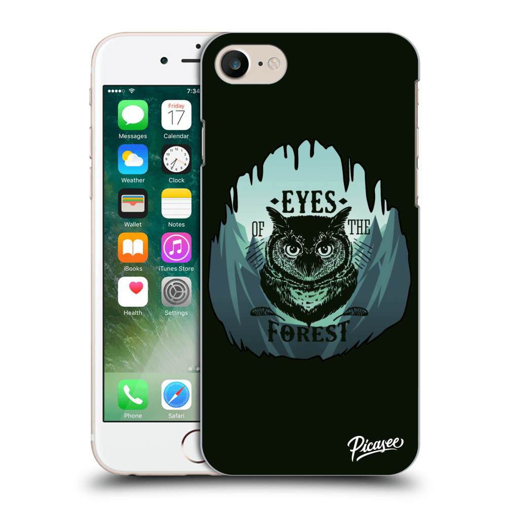 Picasee silikónový prehľadný obal pre Apple iPhone 7 - Forest owl