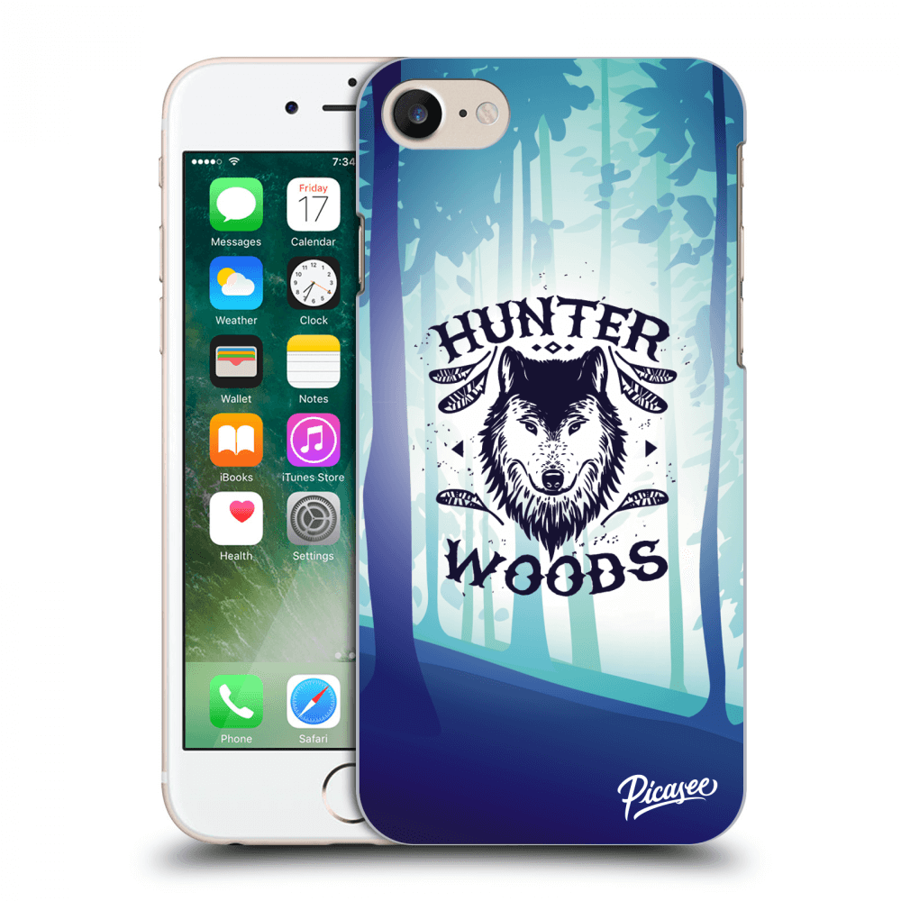 Picasee silikónový prehľadný obal pre Apple iPhone 7 - Wolf 2