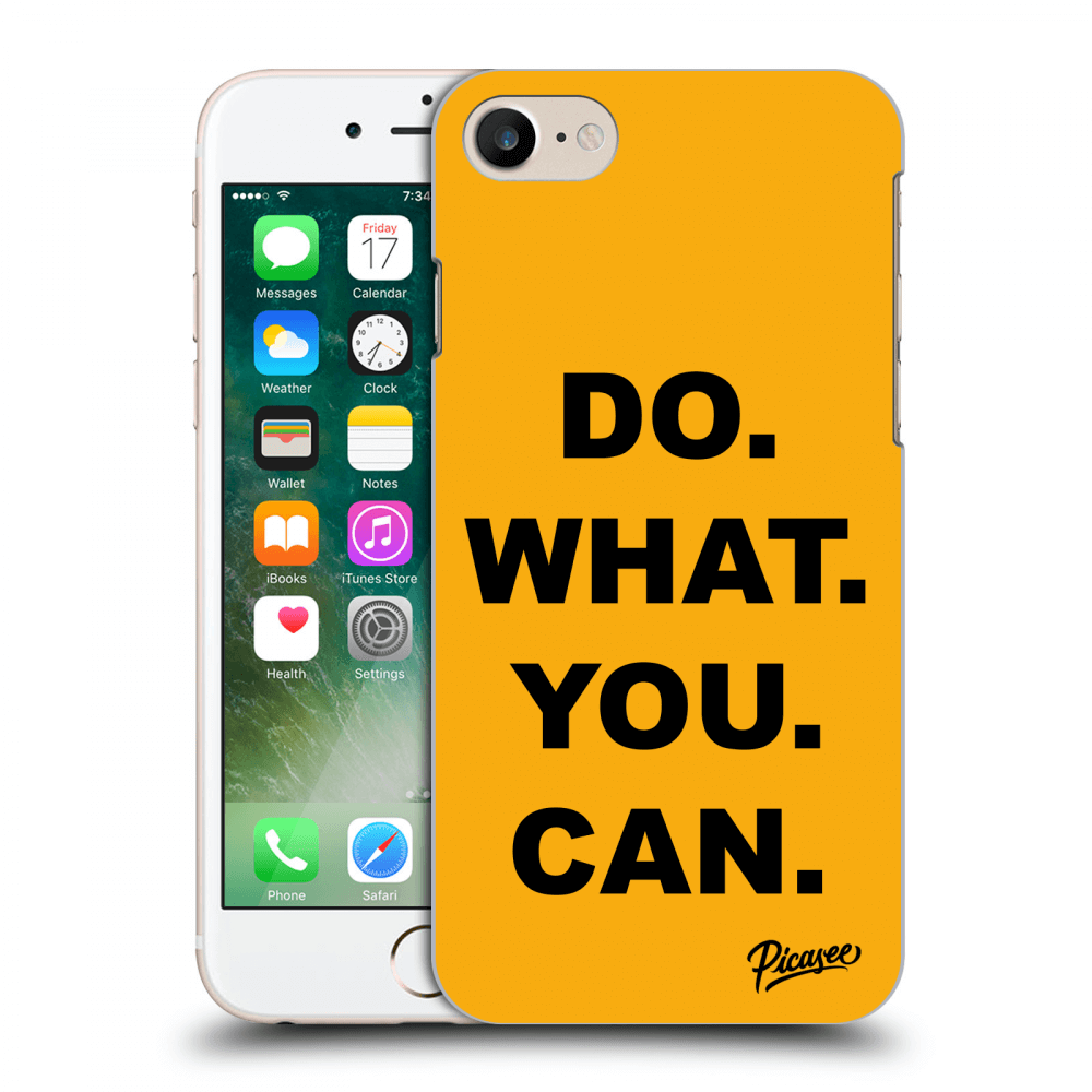 Picasee silikónový prehľadný obal pre Apple iPhone 7 - Do What You Can